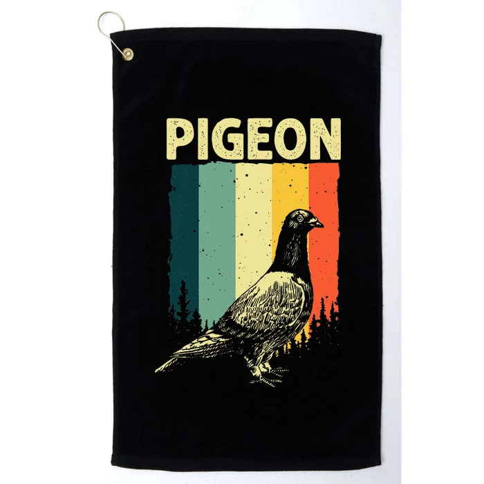 Funny Pigeon Design For Men Women Pigeon Costume Bird Lovers Platinum Collection Golf Towel