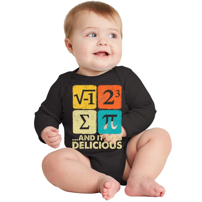 Funny PI Day Math Pun Baby Long Sleeve Bodysuit