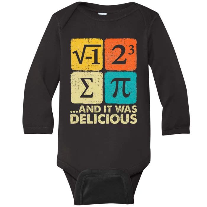 Funny PI Day Math Pun Baby Long Sleeve Bodysuit