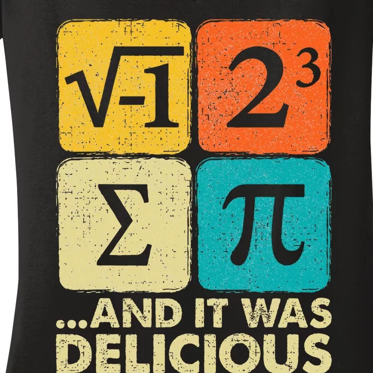 Funny PI Day Math Pun Women's V-Neck T-Shirt