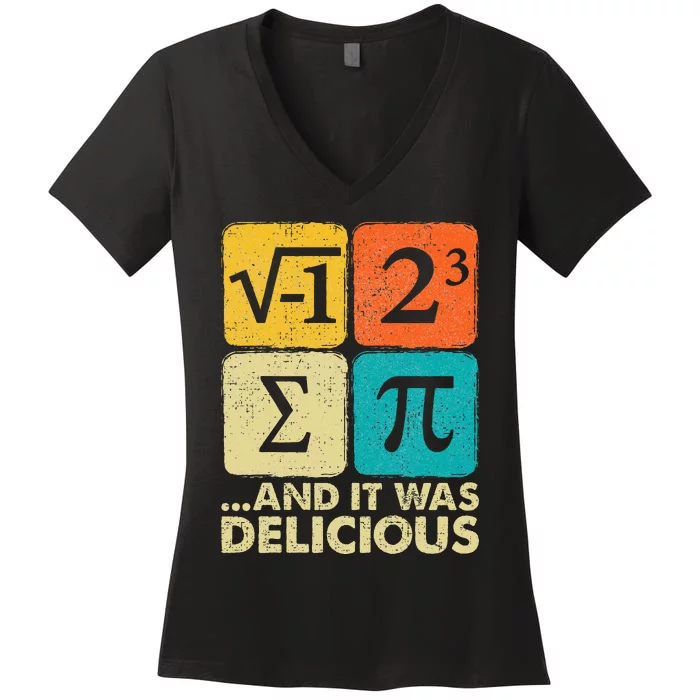 Funny PI Day Math Pun Women's V-Neck T-Shirt