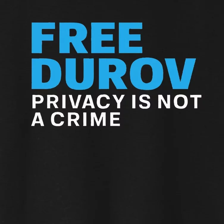 Free Pavel Durov Women's Crop Top Tee