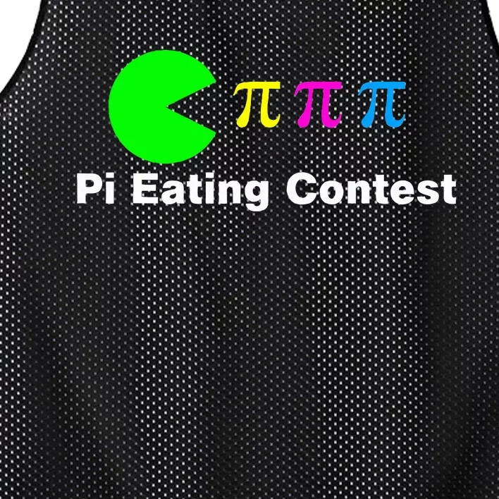 Funny Pi Day Math Science Pi Eating Contest Mix Mesh Reversible Basketball Jersey Tank