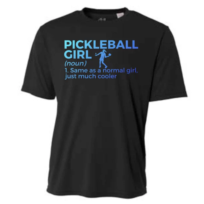 Funny Pickleball Definition Funny Gift Cooling Performance Crew T-Shirt