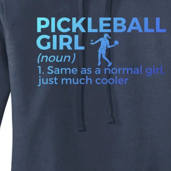 Funny Pickleball Definition Funny Gift Women's Pullover Hoodie