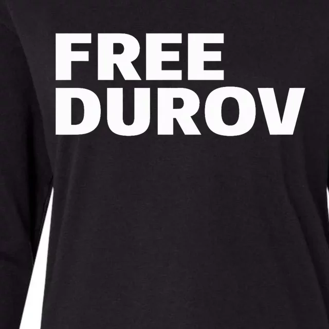 Free Pavel Durov Privacy Is Not A Crime Womens Cotton Relaxed Long Sleeve T-Shirt