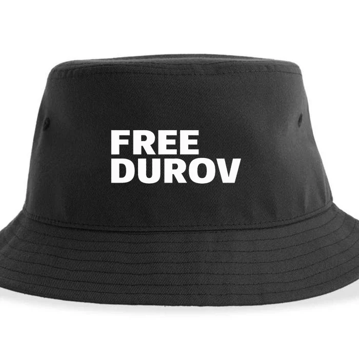 Free Pavel Durov Privacy Is Not A Crime Sustainable Bucket Hat