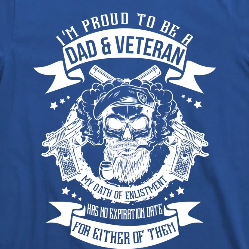 Funny Proud Dad And Veteran Hubby Gift From Family Gift T-Shirt