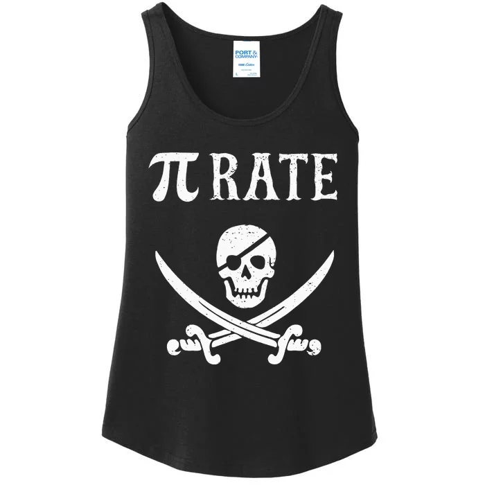 Funny Pi Day Pi Rate Pirate For Teachers Ladies Essential Tank