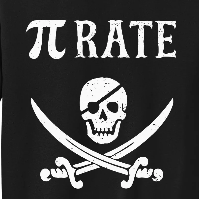 Funny Pi Day Pi Rate Pirate For Teachers Tall Sweatshirt