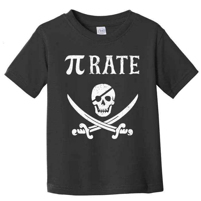 Funny Pi Day Pi Rate Pirate For Teachers Toddler T-Shirt