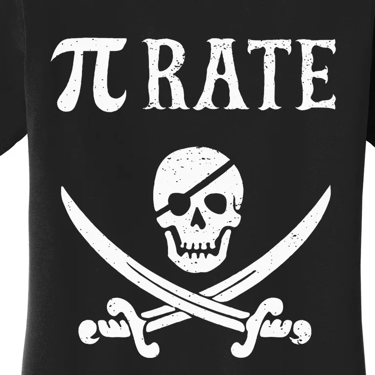 Funny Pi Day Pi Rate Pirate For Teachers Women's T-Shirt