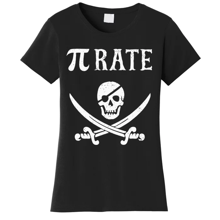 Funny Pi Day Pi Rate Pirate For Teachers Women's T-Shirt