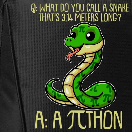 Funny Pi Day 314 PiThon Python Snake Joke City Backpack