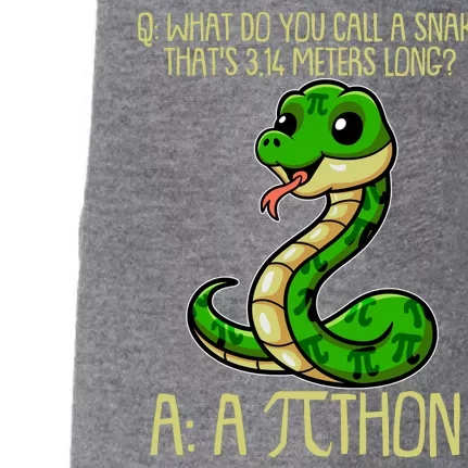 Funny Pi Day 314 PiThon Python Snake Joke Doggie 3-End Fleece Hoodie