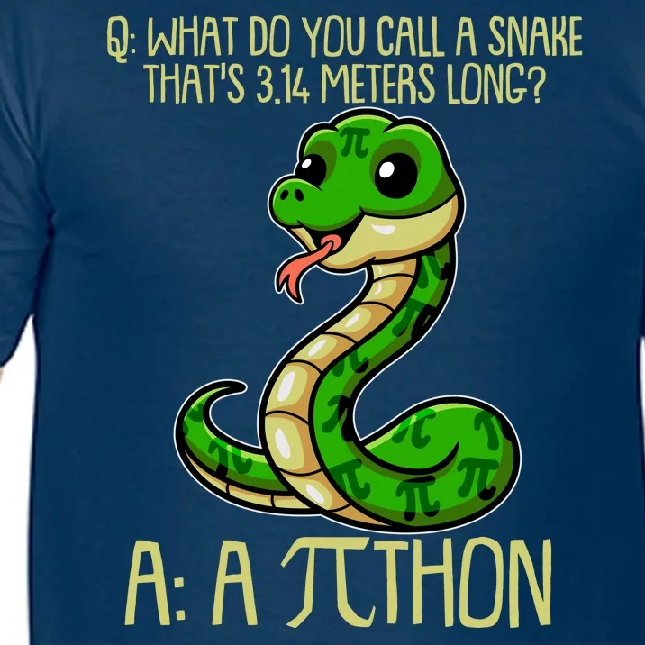 Funny Pi Day 314 PiThon Python Snake Joke Comfort Colors T-Shirt