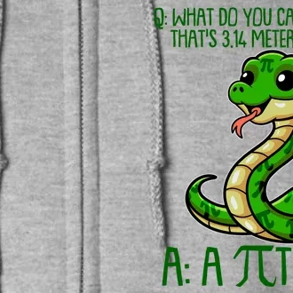 Funny Pi Day 314 PiThon Python Snake Joke Full Zip Hoodie