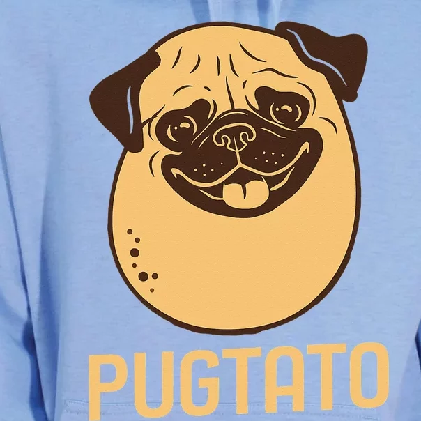 Funny Pug Dog Potato Cute Pugtato Dog Lovers Best Gift Unisex Surf Hoodie