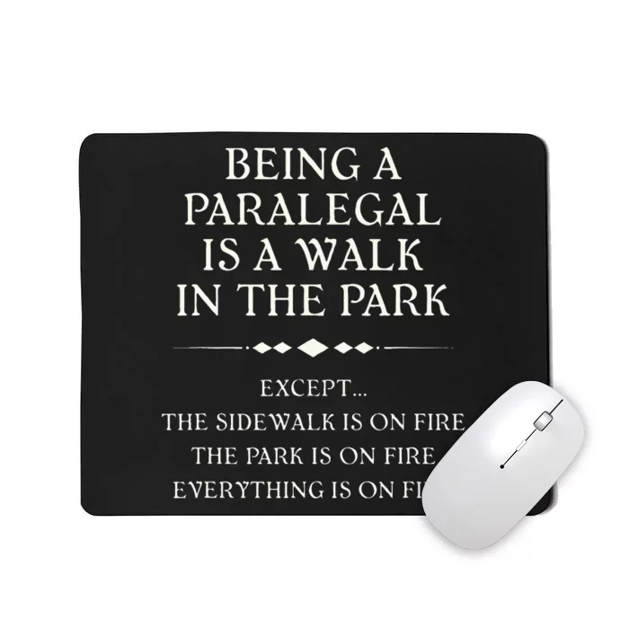 Funny Paralegal Design for Christmas Birthday National Day Mousepad