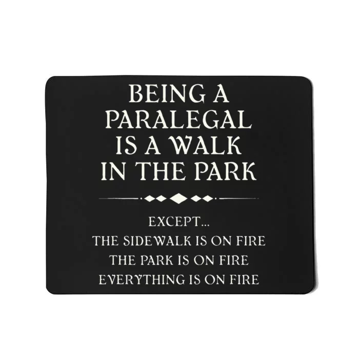 Funny Paralegal Design for Christmas Birthday National Day Mousepad