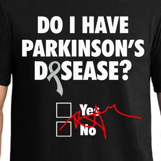 Funny Parkinsons Disease Awareness Yes No Gift Warrior Survivor Pajama Set