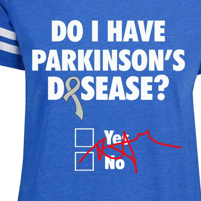 Funny Parkinsons Disease Awareness Yes No Gift Warrior Survivor Enza Ladies Jersey Football T-Shirt