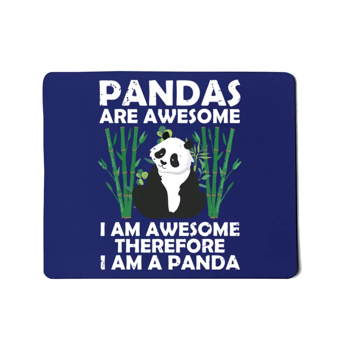 Funny Panda Design For Men Women Panda Bear Lover Mousepad