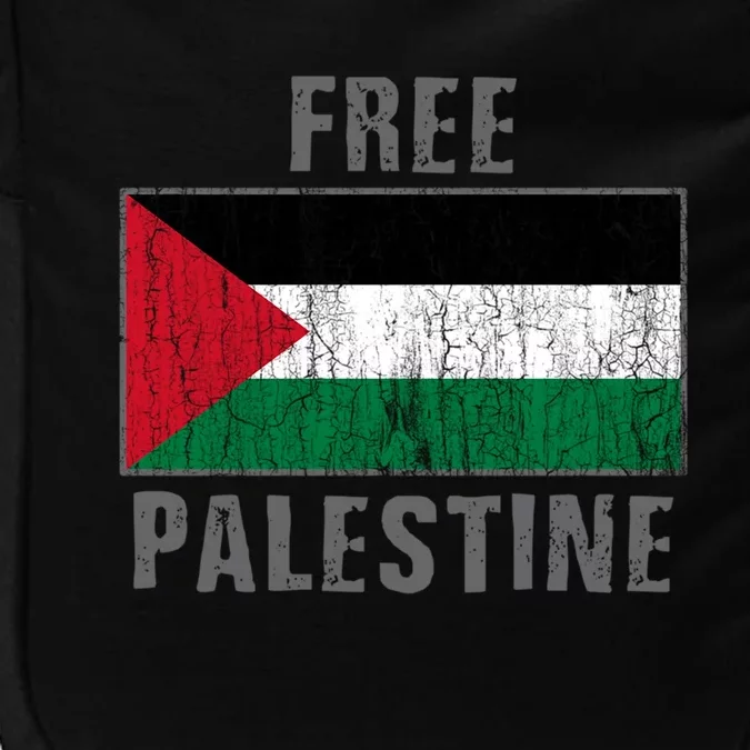 Free Palestine Distressed Flag Save Palestinians Meaningful Gift Impact Tech Backpack