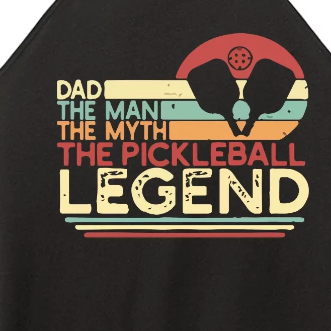 Funny Pickleball Dad Funny Lover Sporty Women’s Perfect Tri Rocker Tank