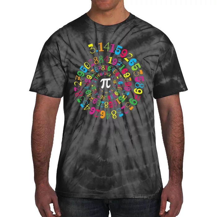 Funny Pi Day Spiral Pi Math Tee for Pi Day 3.14 Tie-Dye T-Shirt