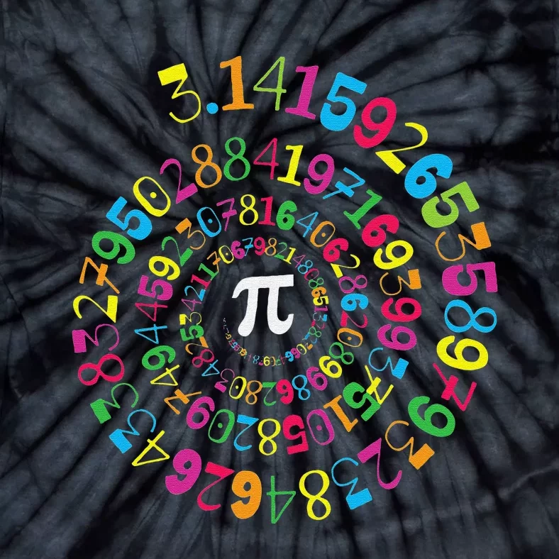 Funny Pi Day Spiral Pi Math Tee for Pi Day 3.14 Tie-Dye T-Shirt