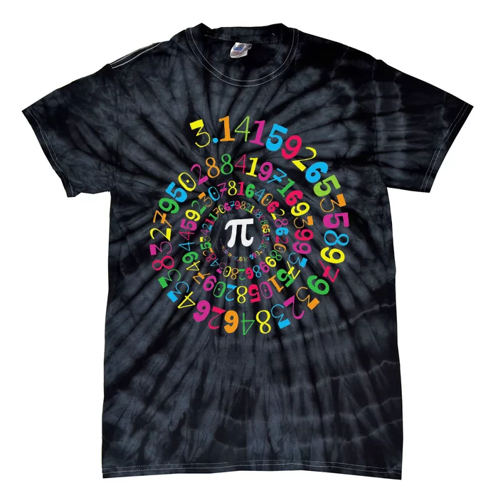 Funny Pi Day Spiral Pi Math Tee for Pi Day 3.14 Tie-Dye T-Shirt