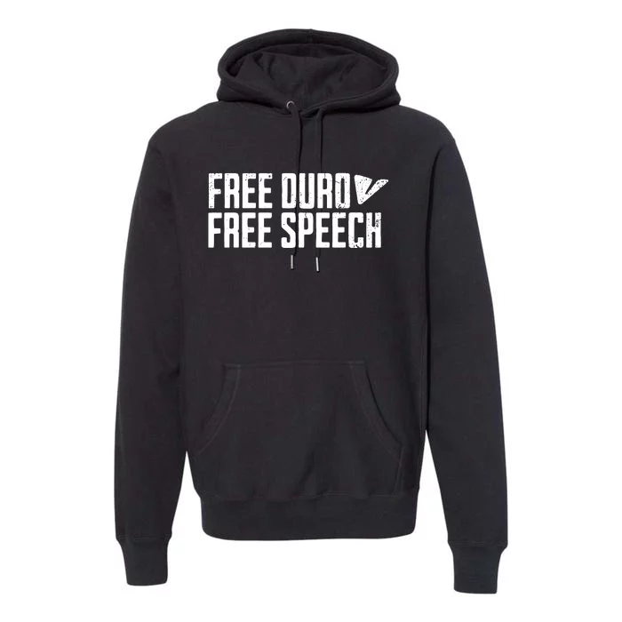 Free Pavel Durov Telegram Free Speech Premium Hoodie