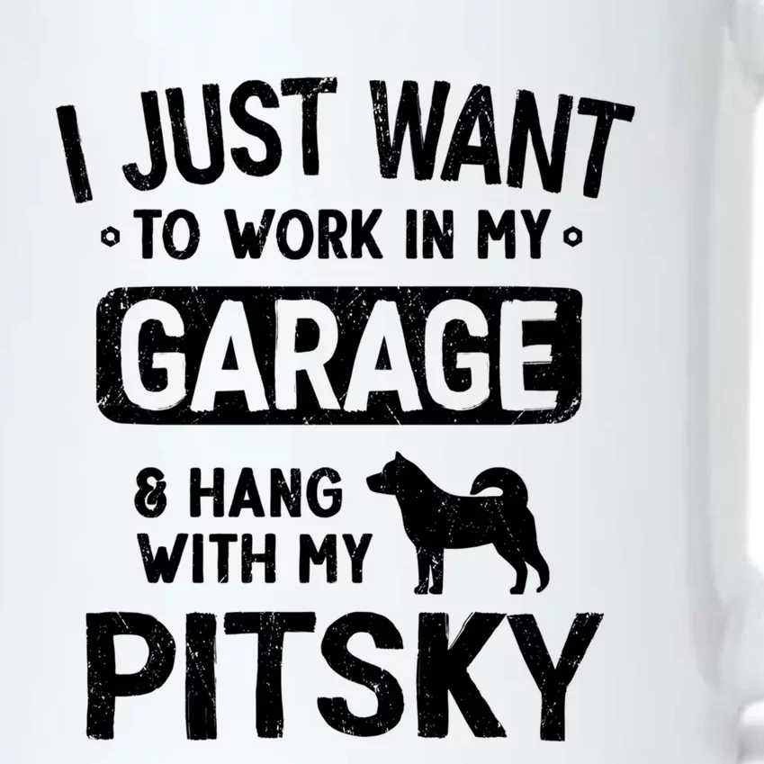 Funny Pitsky Dad Garage Hang With Gift Black Color Changing Mug