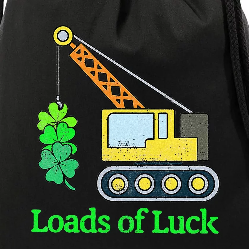 FunnySaint Patrick's Day Truck Funny Loads Of Luck Drawstring Bag