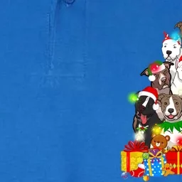 Funny Pitbull Dog Christmas Tree Lights Puppy Dog Lover Cute Gift Softstyle Adult Sport Polo