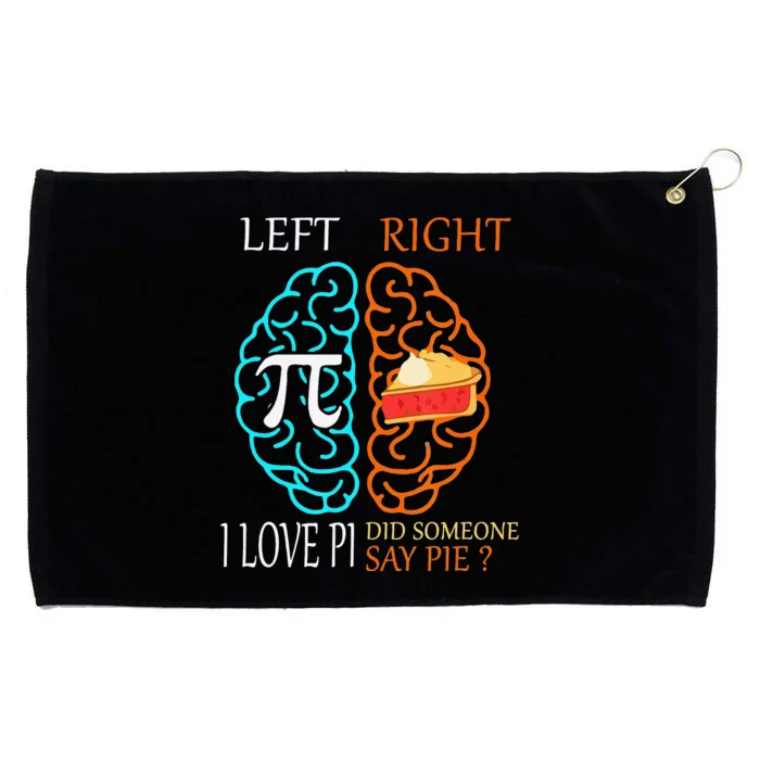 Funny Pi Day Left Vs Right Brain Pie Math Geek Grommeted Golf Towel