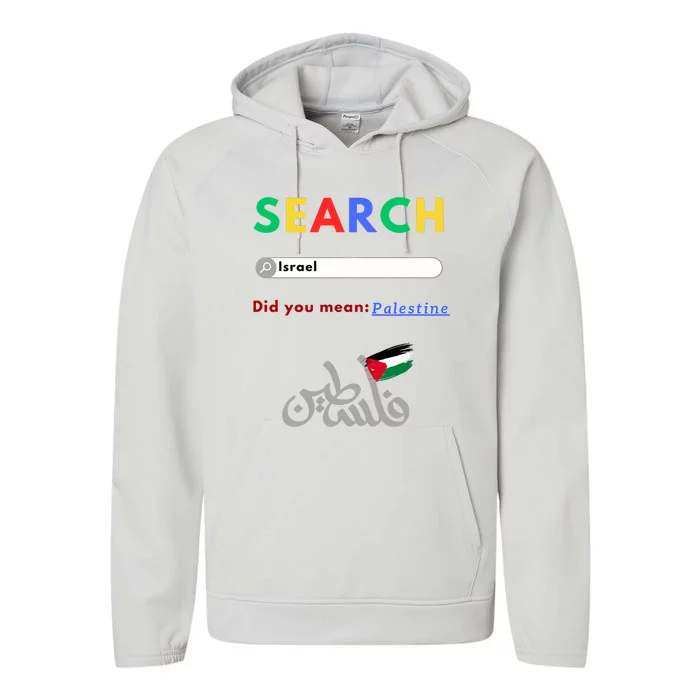 Free Palestine Did You Mean Palestine Performance Fleece Hoodie