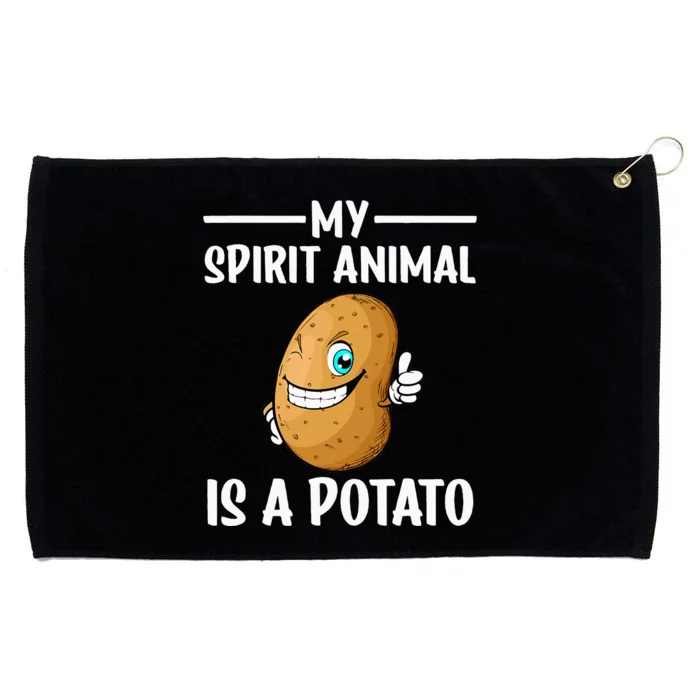 Funny Potato Design For Potatoes Lover Grommeted Golf Towel