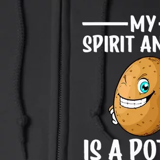 Funny Potato Design For Potatoes Lover Full Zip Hoodie