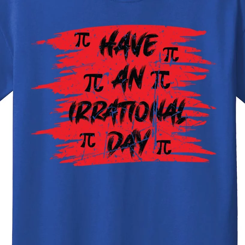 Funny Pi Day 3 14 March 14th Math Teacher Pi Irrational Day Gift Kids T-Shirt