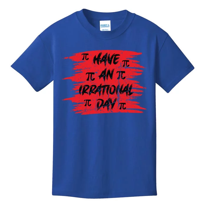 Funny Pi Day 3 14 March 14th Math Teacher Pi Irrational Day Gift Kids T-Shirt