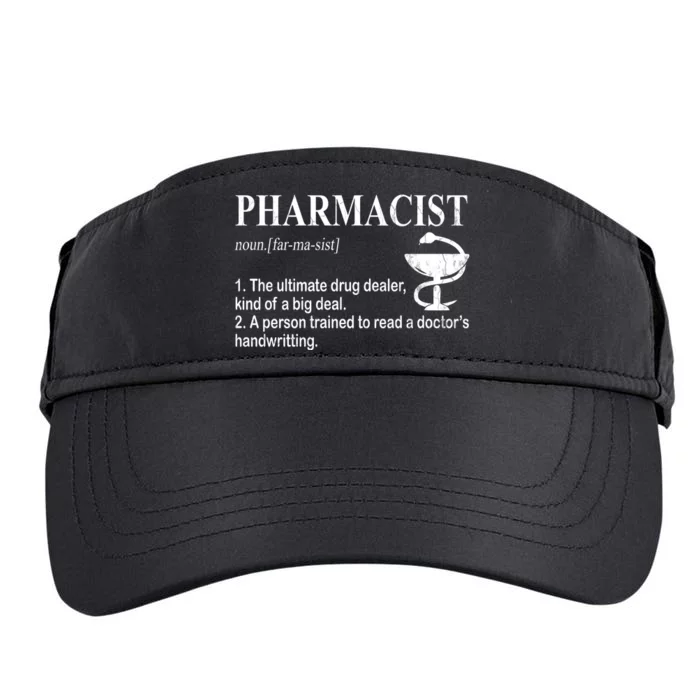 Funny Pharmacist Definition Adult Drive Performance Visor