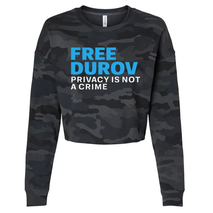 Free Pavel Durov Cropped Pullover Crew