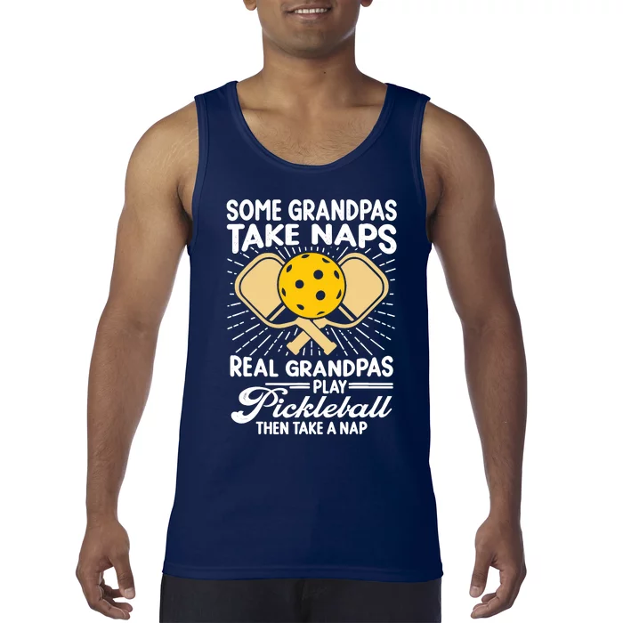 Funny Pickleball Design For Grandpa Pickleball Player Tank Top