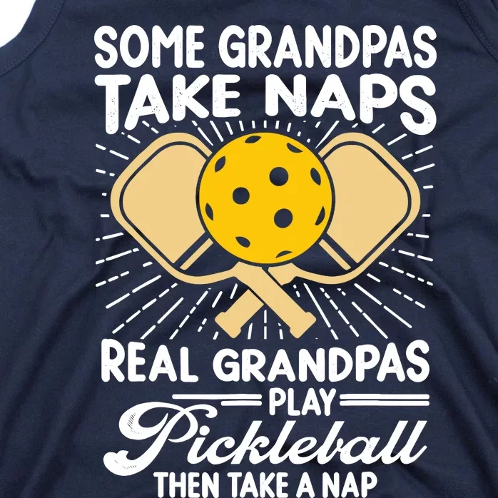 Funny Pickleball Design For Grandpa Pickleball Player Tank Top