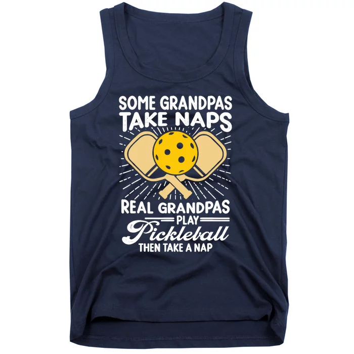 Funny Pickleball Design For Grandpa Pickleball Player Tank Top