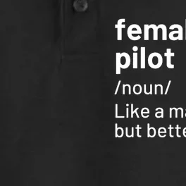 Female Pilot Definition Dry Zone Grid Performance Polo