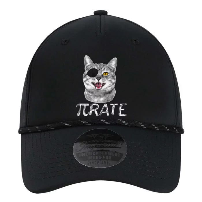 Funny Pi Day Math Science Cat Pirate Performance The Dyno Cap