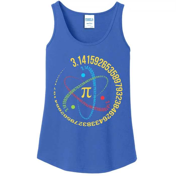 Funny Pi Day Spiral Pi Math For Pi Day Groovy Ladies Essential Tank